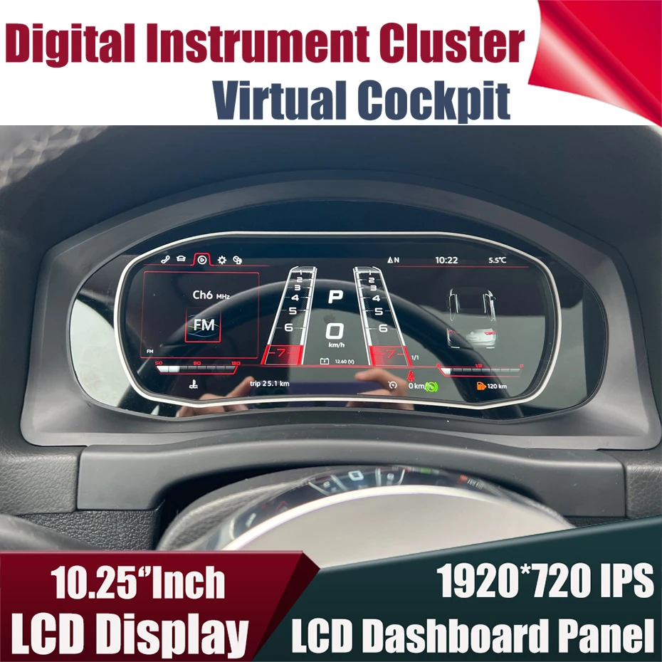 12.3''Digital Instrument Cluster Speedometer For VW Golf 6 7 Passat Variant B8 CC Tiguan Scirocco Jetta T6 LCD Cockpit Dashboard