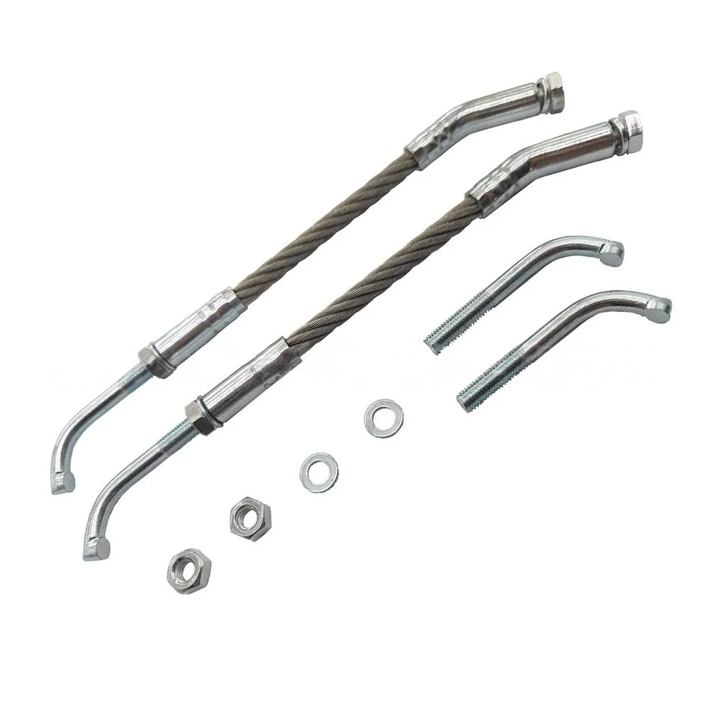 Ice Scratchers For For Snowmobiles 304 Stainless Steel Wire Rope Kit With Carbide Tips Enhanced Traction Cooling Replacement For