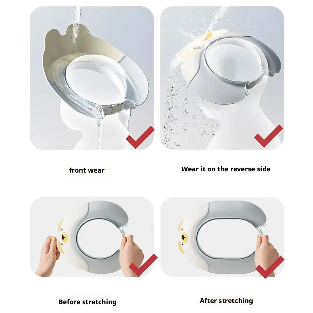 신생아 목욕 캡 유아 샴푸 컵 크라운 어린이 목욕용품 아기 샤워 스푼 어린이 머리 감기 컵 키즈 목욕 도구