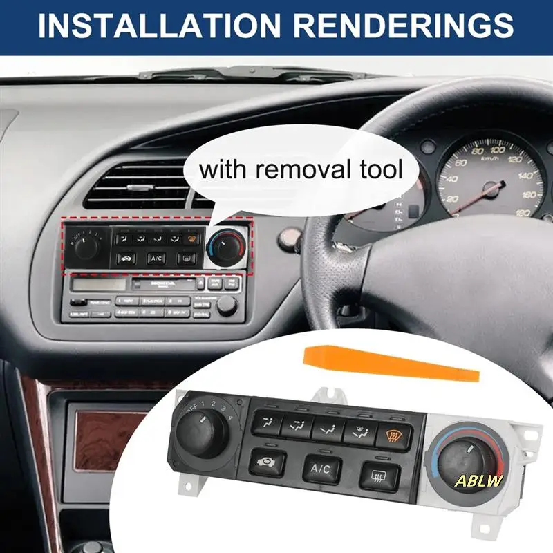Modulo di controllo del clima del riscaldatore A/C per auto per Honda Accord 98-00 Honda Odyssey 1998-04 599-268, 79600-S84-A01ZA