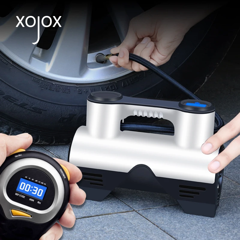 12V Car Air Compressor Smart Car Air Pump Protable Tire Inflator Pumb Auto Tyre Pumb for Cars Motorcycles Bicycle Ball