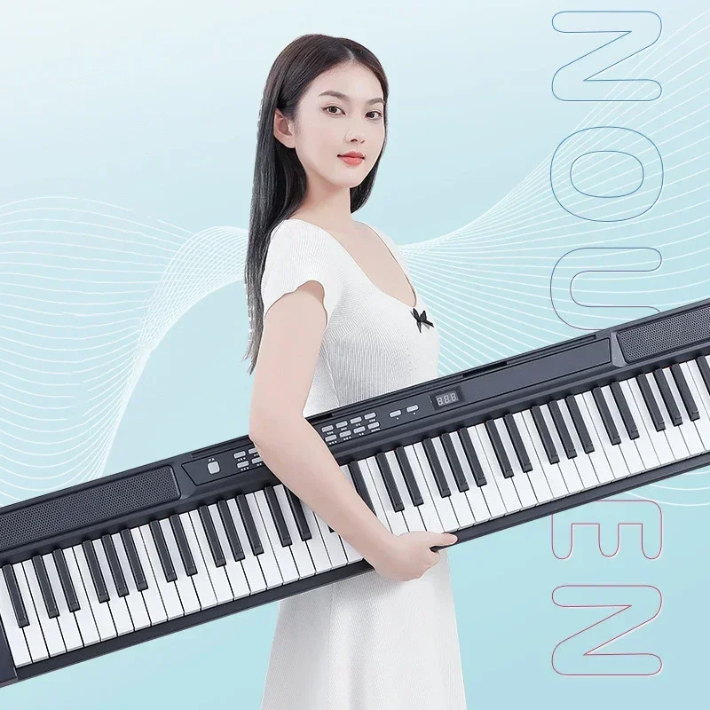 Black Portable Electronic Organ 88 Keys Electronic Piano Adult Children Beginners Pianos Professional Keyboard Instruments image 2