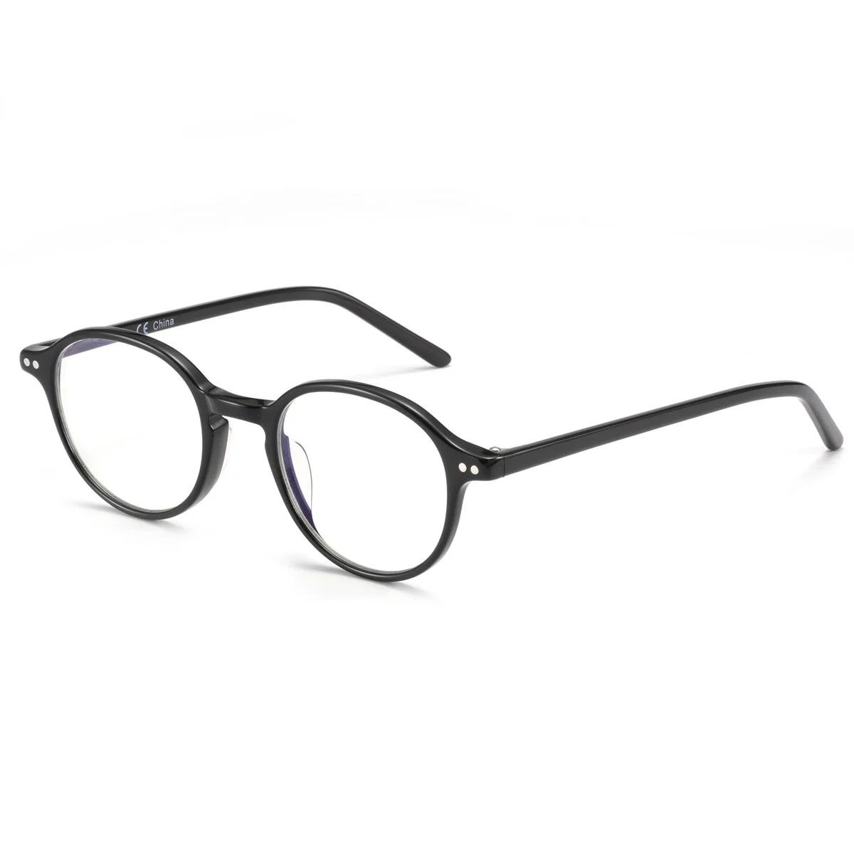 ZENOTTIC Acetat Brillen Frauen Männer Retro Runde Anti-Blue-Ray Photochrome Brille Myopie Hyperopie Gläser