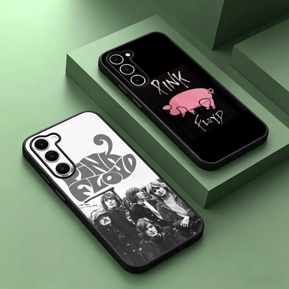 Funda de teléfono de la famosa banda PrkFoyd para Samsung Galaxy S26 S25 S24 S23 S22 S21 S20 Plus Ultra Note20, negra suave