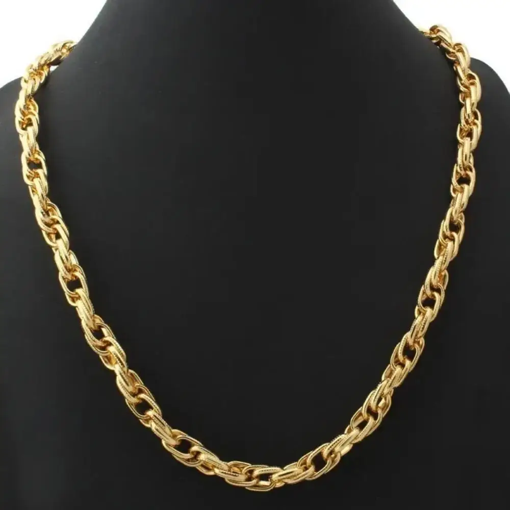 Kpop Gold Color Snake Twisted Necklace Classical Chains For Men Or Women Fashion Jewelry Wholesale N5187