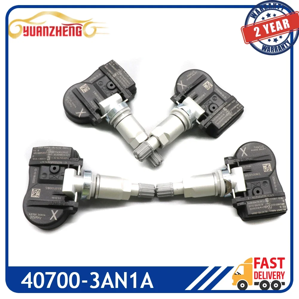 

Датчик контроля давления в шинах CAR TPMS 40700-3AN1A для Nissan Leaf Sentra Versa Note 315 МГц 2012-2020 407003 AN1A