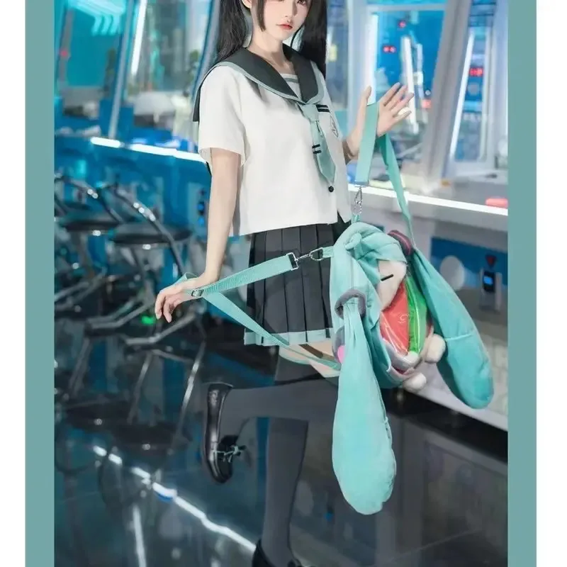 Nuova camicia da marinaio uniforme Miku JK con gonna corta a pieghe Set costume cosplay da donna per ragazza della scuola giapponese
