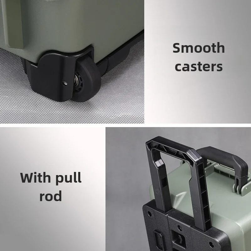 Pull Rod Protective Box Waterproof  Aviation Toolbox Equipment Instruments Photographic Boarding Case Tool Organizer with Sponge