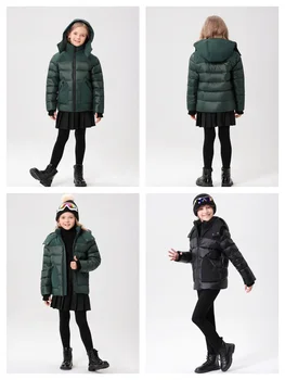 AP 2025 winter coat for kids outwear warm white duck down jacket 6