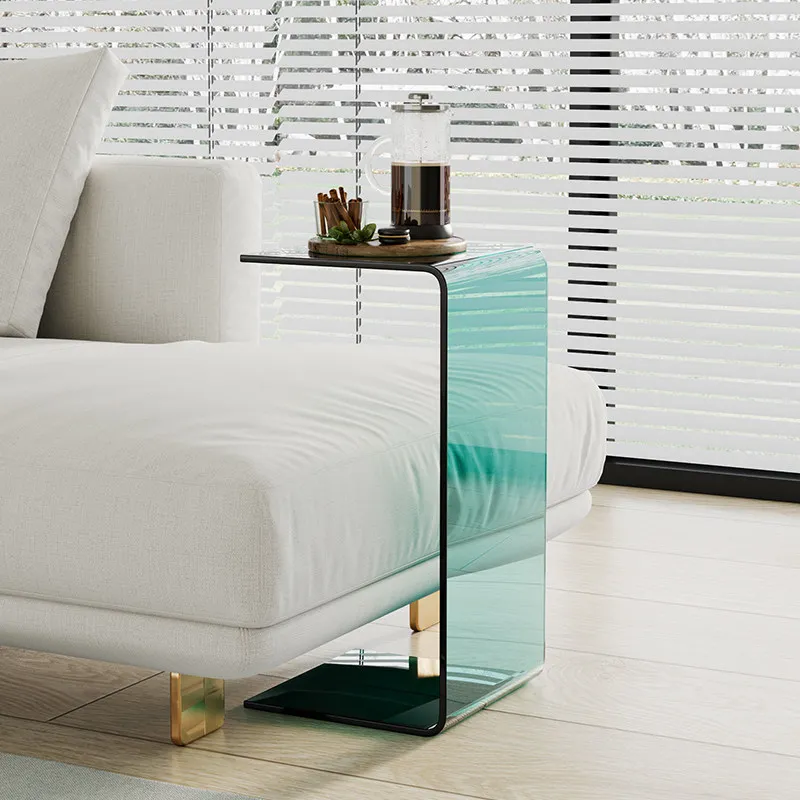 Light Luxury Acrylic Side Stand Minimalist Sofa End Unit Nordic Window Coffee Tables Transparent