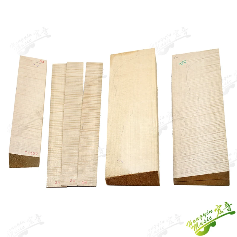 HUATOOL 1Set/German maple violin panel backplane neck production of raw materials accessories