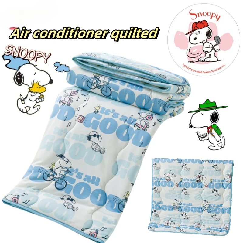 

Snoopy cute cartoon cartoon character creative kawaii print comfortable soft and breathable summer thin air conditioner quilt