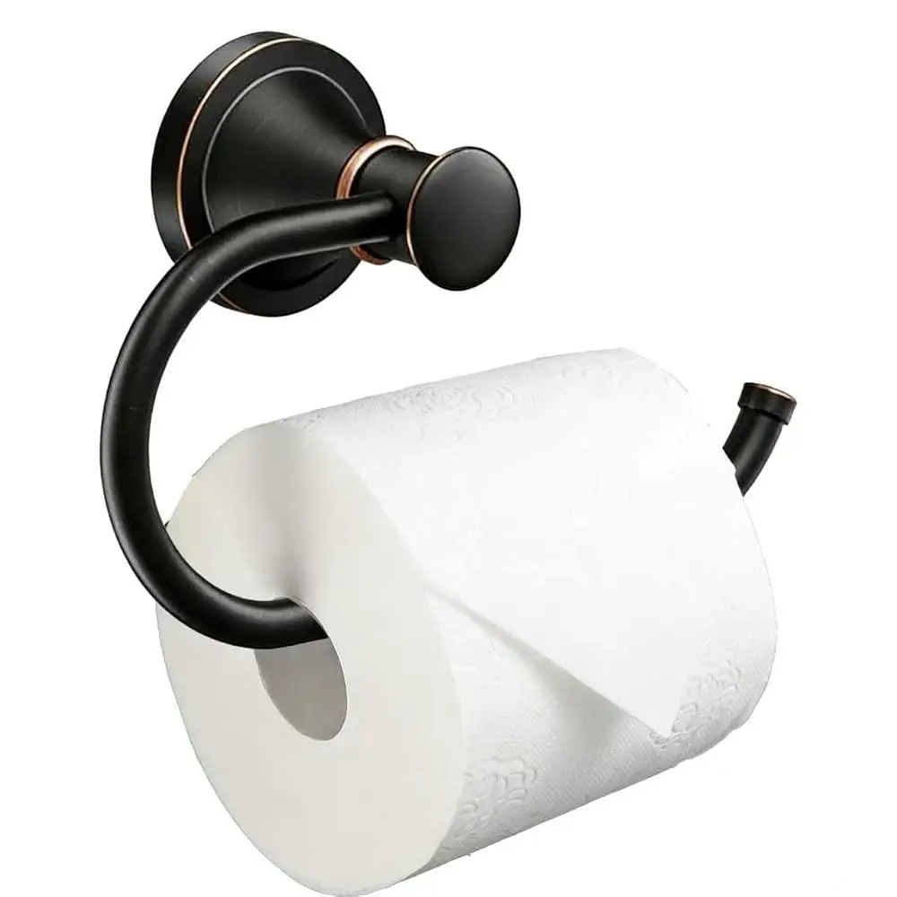 

Oil Rubbed Bronze Toilet Paper Holder Bathroom Accessories Rotary Toilet Paper Reel European Wall Mount Rustproof (Oil Rubbed