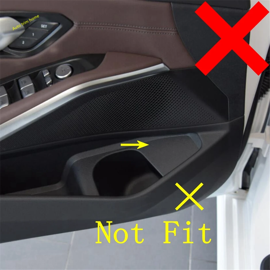 Car Accessories Rear Trunk Door Switch Button Control Decor Panel Cover Trim For BMW 3 Series G20 2019 - 2024 Carbon Fiber ABS image 2
