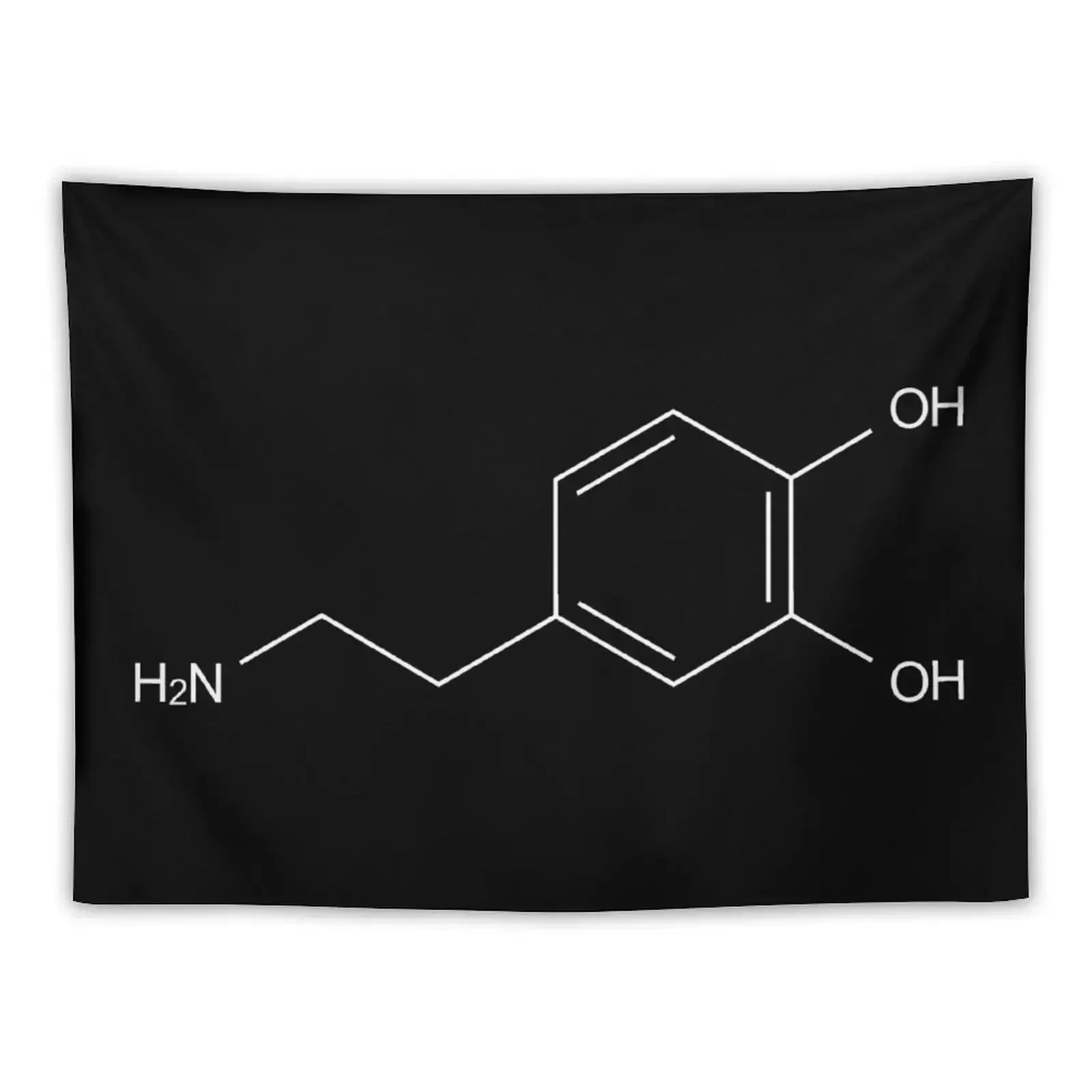 Dopamine chemical molecule Tapestry Wall Tapestries Aesthetic Room Decors Tapestry