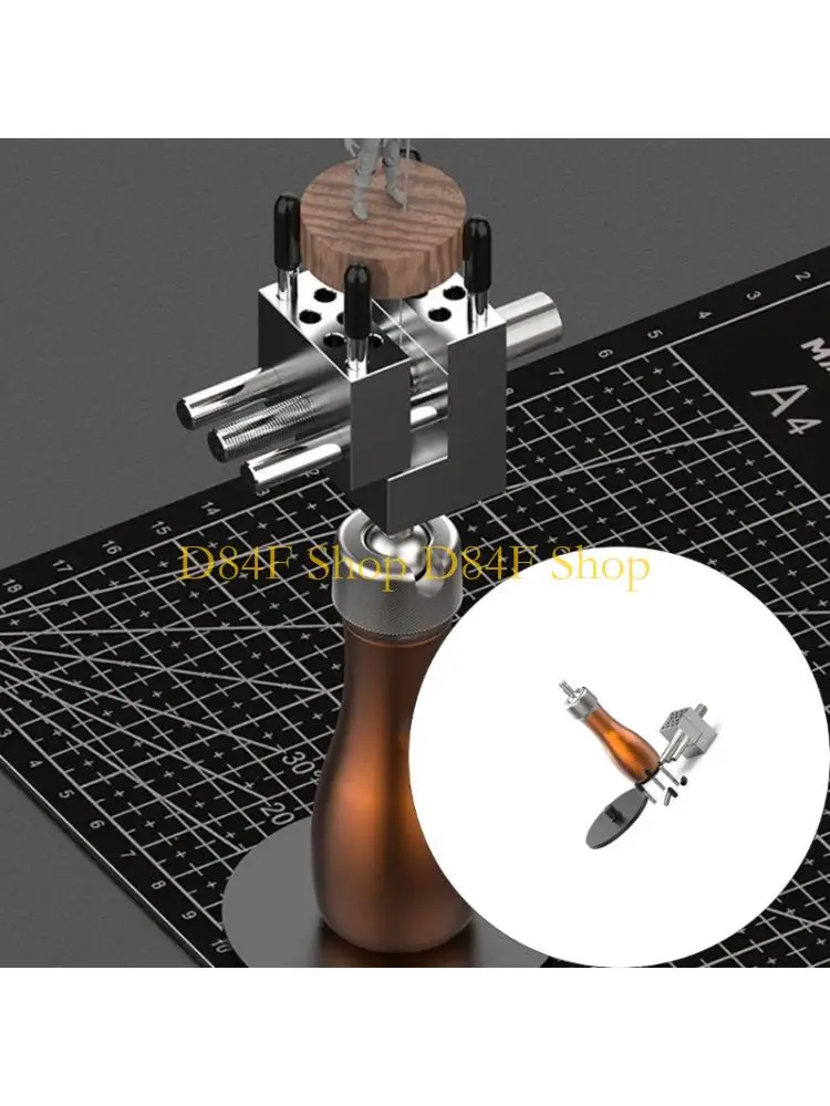 D84F Double Function Handheld Workbenches Vise Clamp Tool for Precise Painting and Crafting Project Smooth Anodized Surfaces