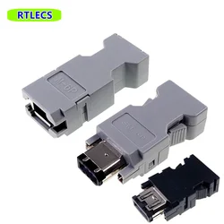 1 5 20 Pcs Female Male Connector 6 10 Pin firewire IEEE 1394 for Yaskawa Panasonic Servo Motor Encoder SM-6E Cross 54280-0609