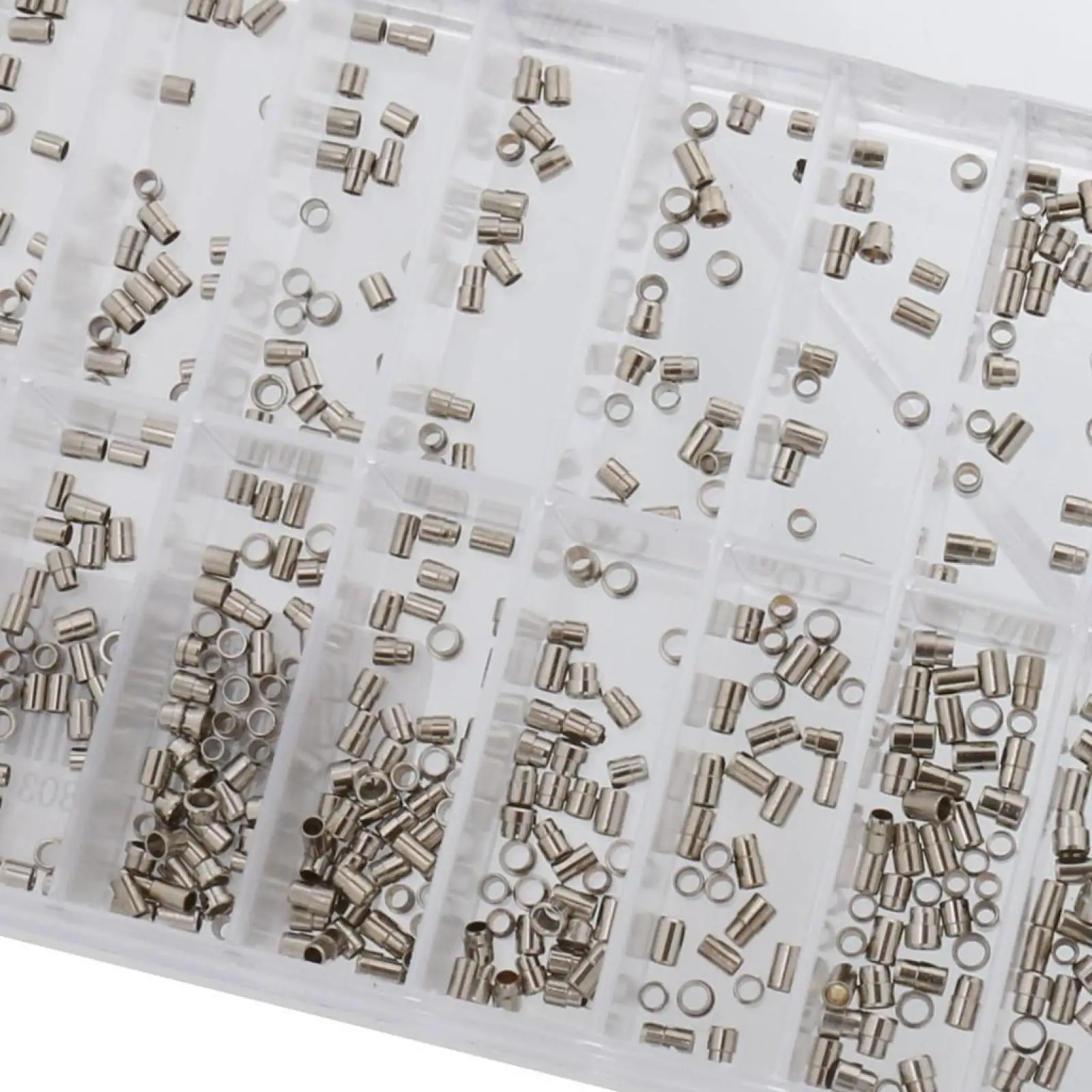 500Pcs/Box Steel Watch Case Crown Tube Mixed Size 1.5-2.52mm Assortment Box Watch Parts Waterproof Anti-Rust Watch Parts