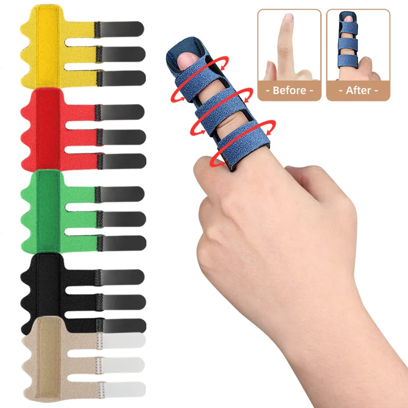 Pain Relief Trigger Finger Fixing Splint Straighten Brace Adjustable Sprain Dislocation Fracture Finger Splint Corrector Support