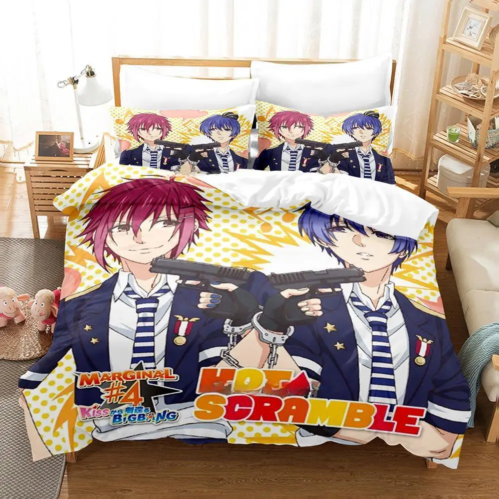 

New 3d Print Anime Marginal #4 Bedding Set Boys Girls Twin Queen King Size Duvet Cover Pillowcase Bed Boys Adult Home Textile