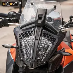 790 Adventure Motorcycle Headlight Protection Cover For 390ADV 390 Adventure ADV R Frame Engine Guard Skid Plate Bash Plate
