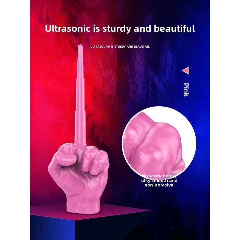 توهج الظلام للتمديد الاصبع الوسطى المزحة لعبة مضحك الملاكمة قبضة الجدة الكمامة هدية الكبار الأصدقاء نكتة حفلة متعة الإجهاد الإغاثة #3