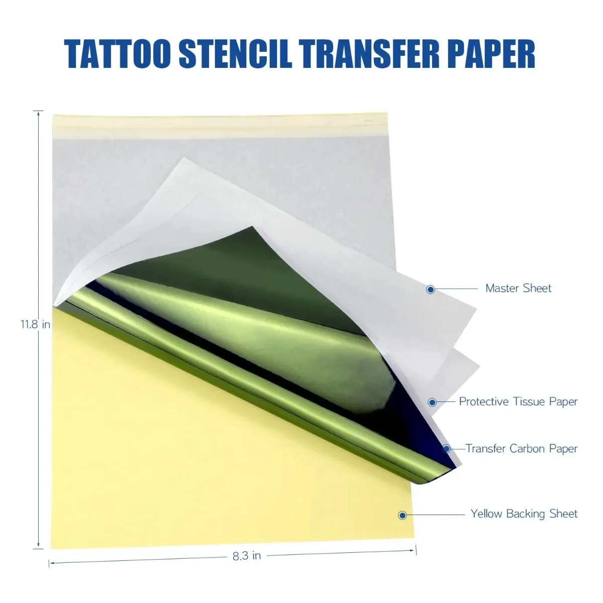 Imagem -04 - Papel de Transferência de Tatuagem de Carbono Camadas Copiadora Térmica Faça Você Mesmo Papel de Transferência a4