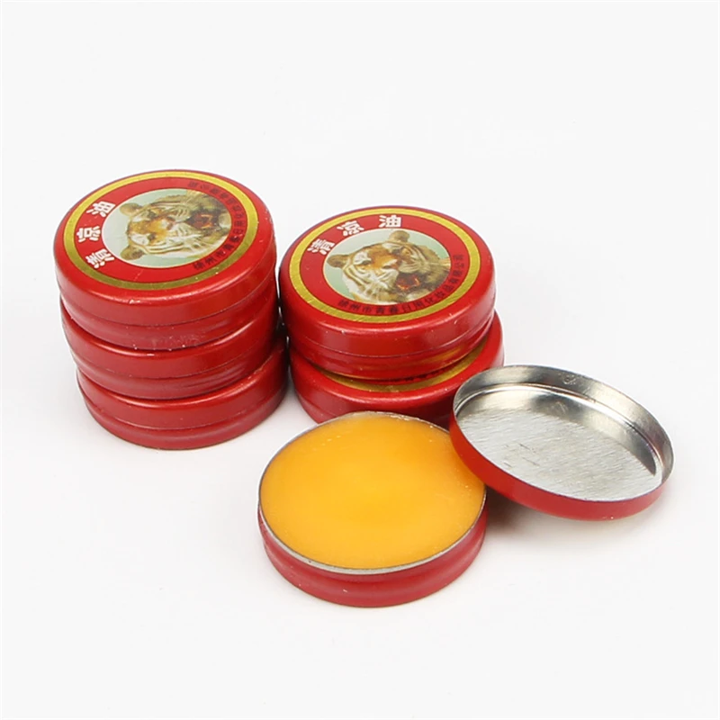 5pcs Natural Tiger Balm Essential Cool Oil Antipruritic Repellent Headache Relieve Dizziness Solid Balm Refreshing Ointment Mint