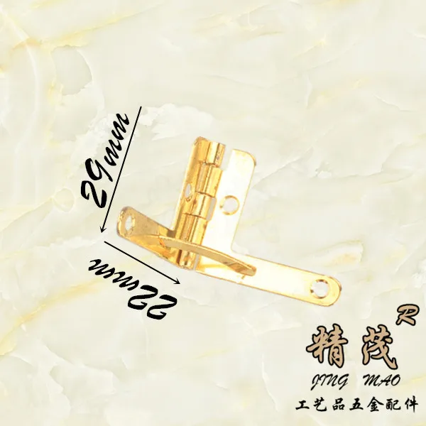 Jingmao Hardware New Chinese Packaging Box Qianjin Imitation Gold Bracket Brocade Box Hinge Qianjin Hinge Accessories