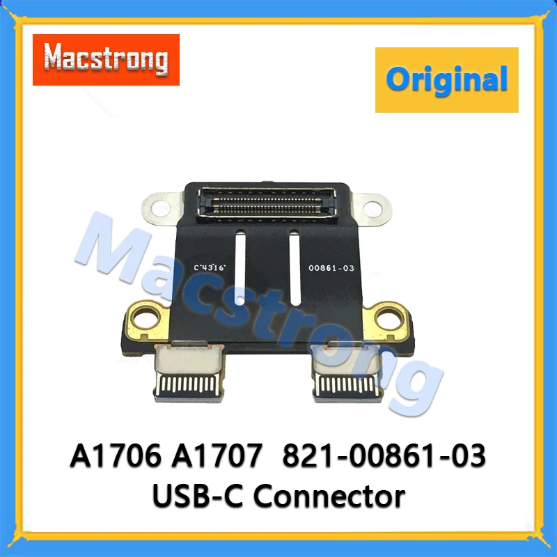 Original New Charging Port Power DC Jack for Macbook Pro A1706 A1707 laptop USB-C Type-C Connector 821-00861-03 2016 2017 Year