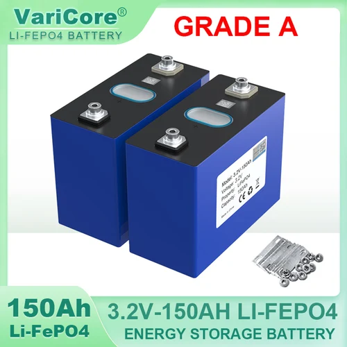 3.2V 150Ah LiFePO4 배터리 DIY 4s 8s 12v 24V 오토바이 전기 자동차 여행 태양 광 인버터 배터리 등급 A 면세점