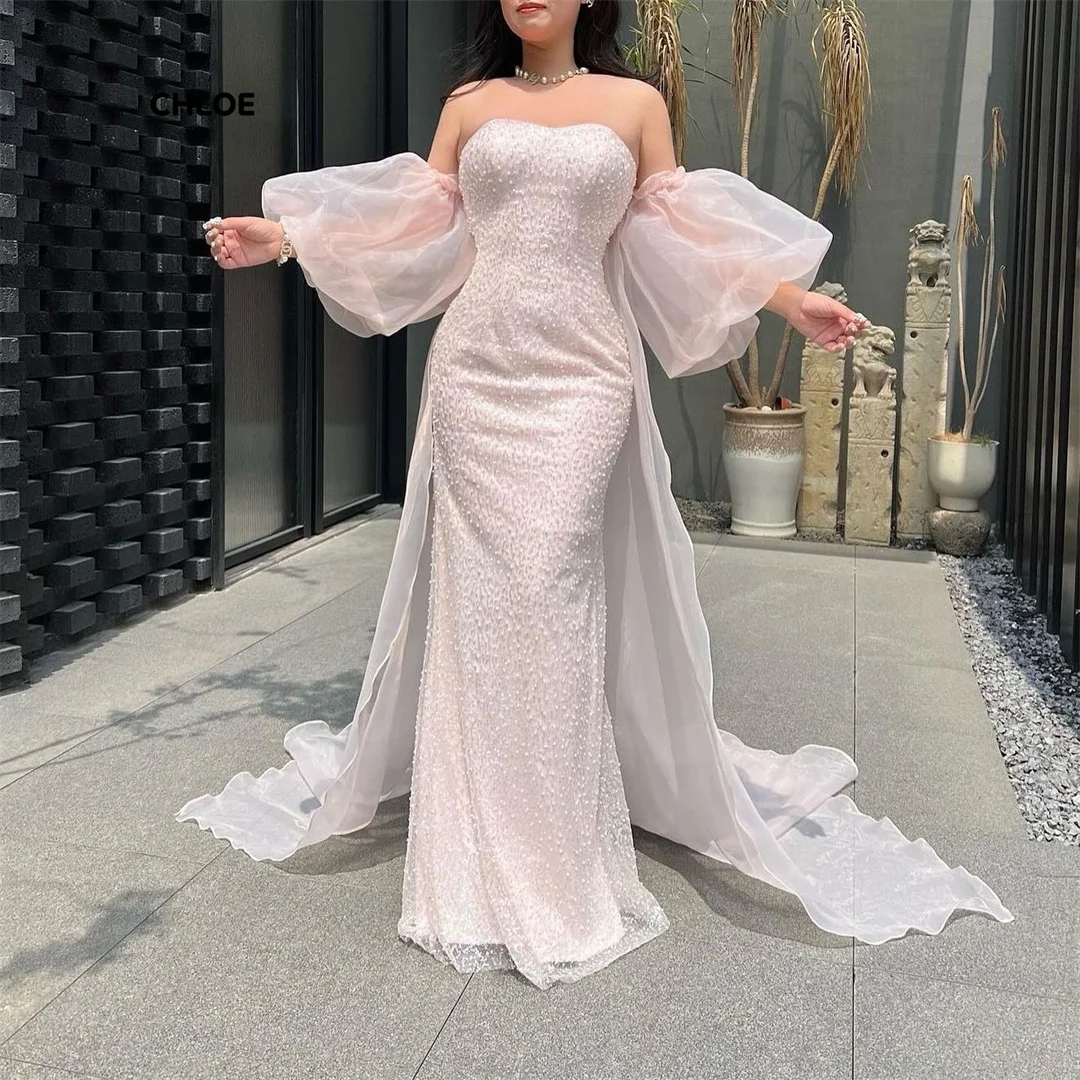 Ligne A robes 2025 robes de soirée de luxe robe de luxe épaules dénudées robes de soirée luxueuses pour femmes pour les occasions spéciales bal