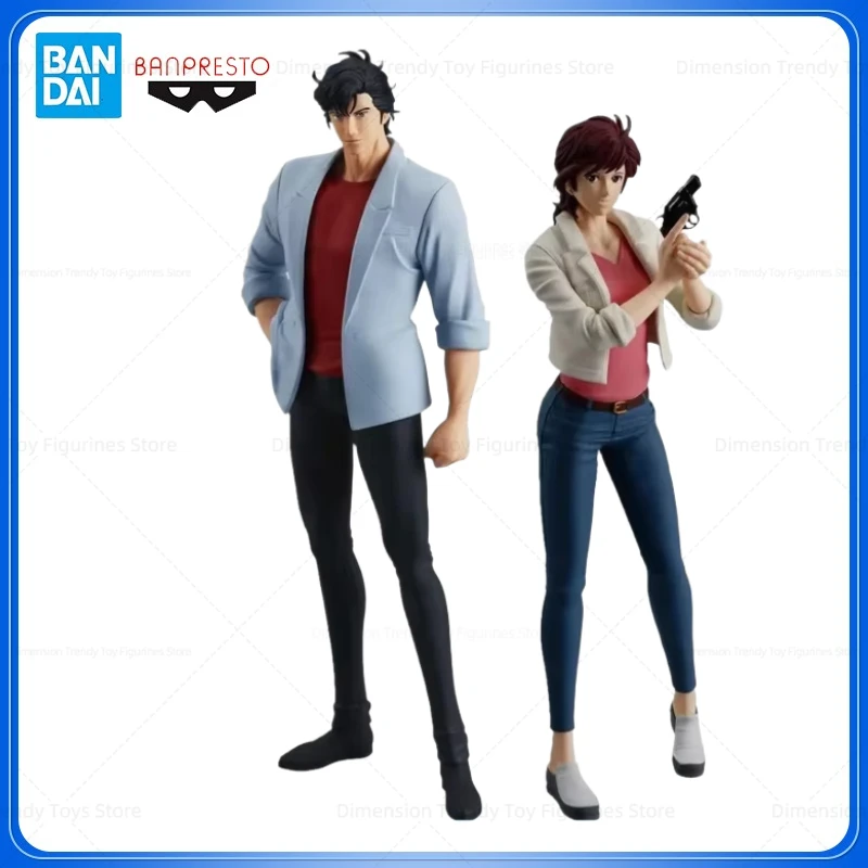 

Original In Stock City Hunter Saeba Ryo Makimura Kaori Anime Figures BANDAI Banpresto Collect Toys Gifts DT