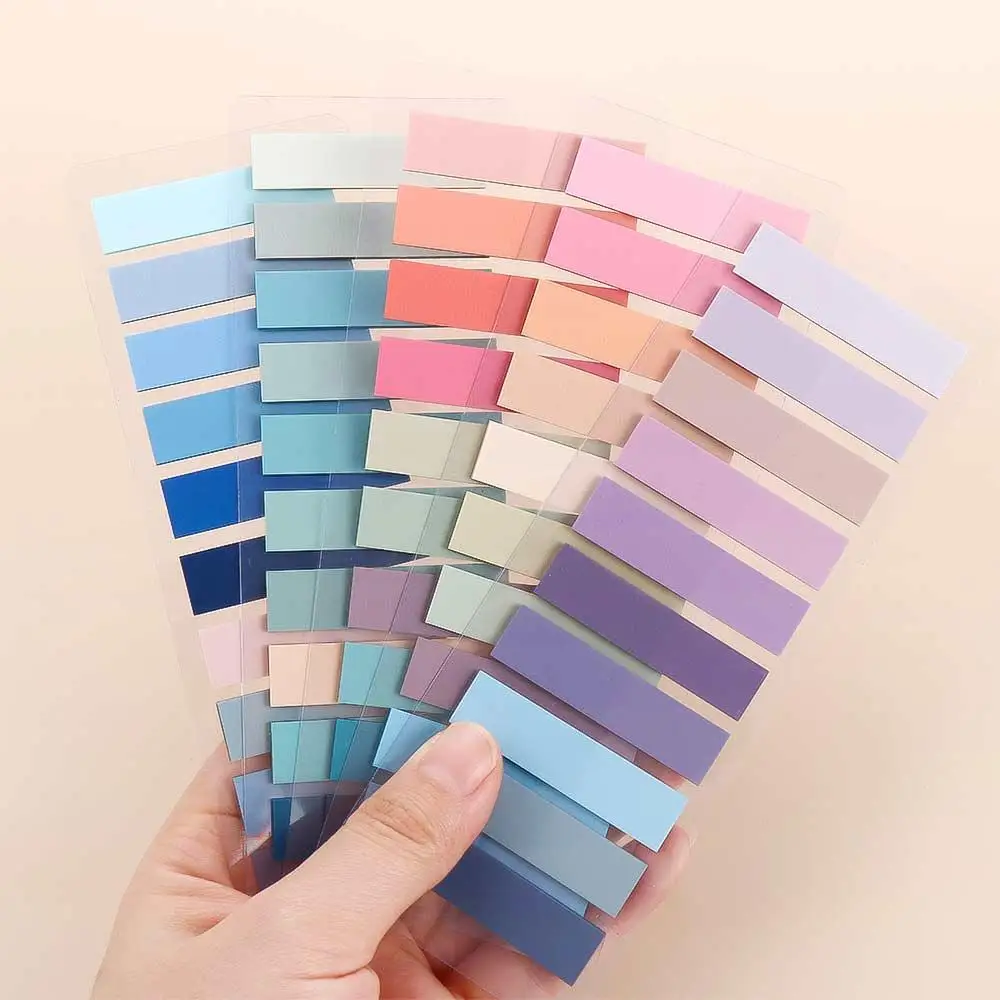 Transparent Page Markers Paper Stickers Index Sticky Notes Planner Stickers Memo Pad Student Stationery Office Supplies