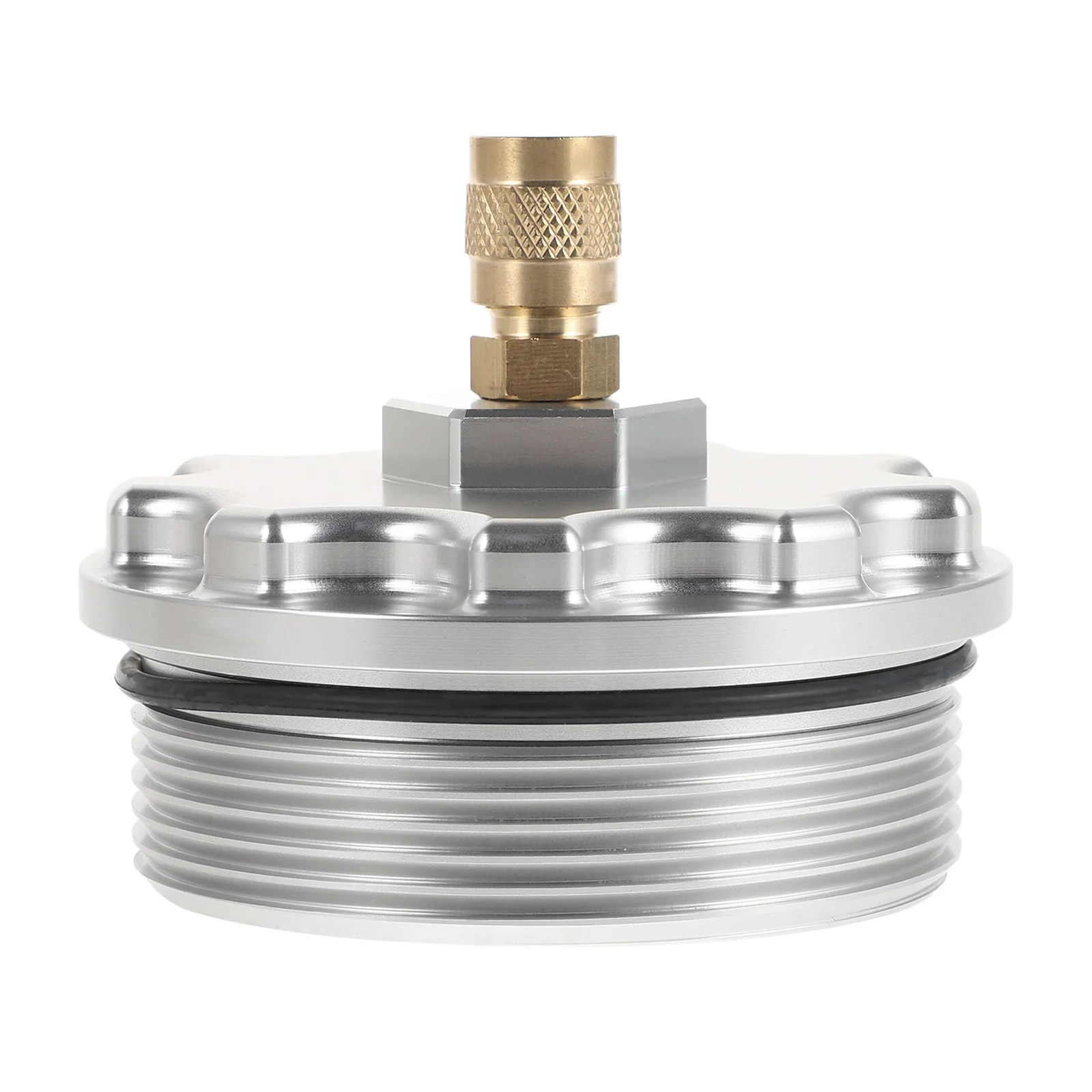 

1Set Fuel Filter Cap Metal Pressure Test Port Easy Install Car Fuel Filter Replacement Part Compatible 2003 2007