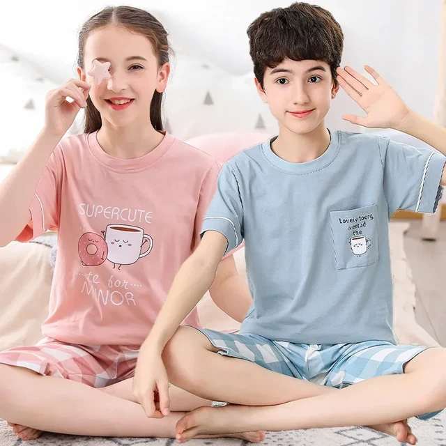 Short sleeve childrens pyjamas sale