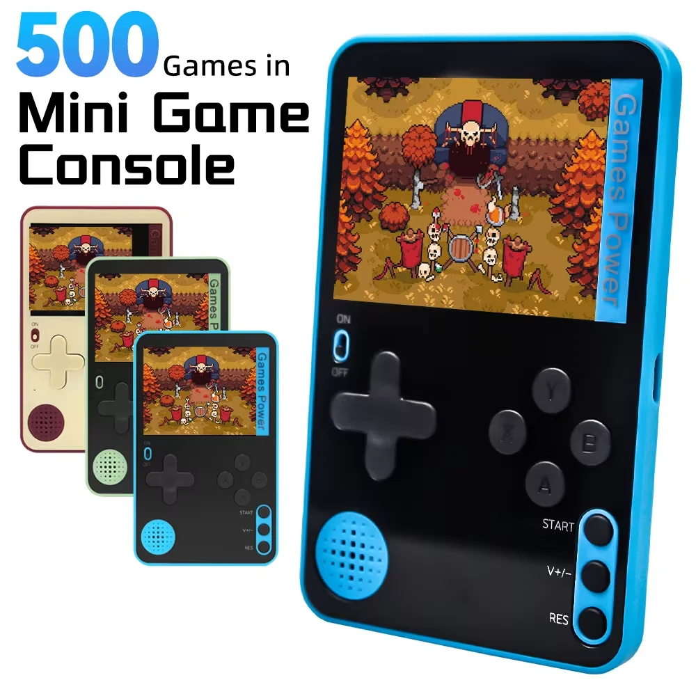 

k10 Thin Handheld Game Console 2.4inch 500 Classic Games For Kids Adults Ultra Retro Game Machine Pocket Portable Game Player