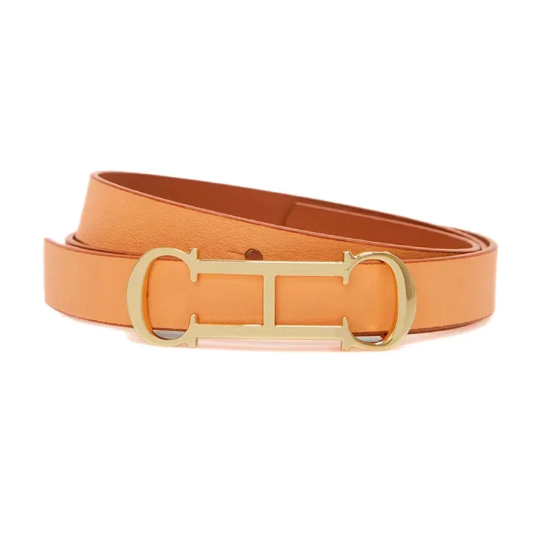 CH Length Adjustable Women\'s Solid Colour Belt 2024 New PVC Material Premium Sense Fashion Simple Design Versatile High Quality