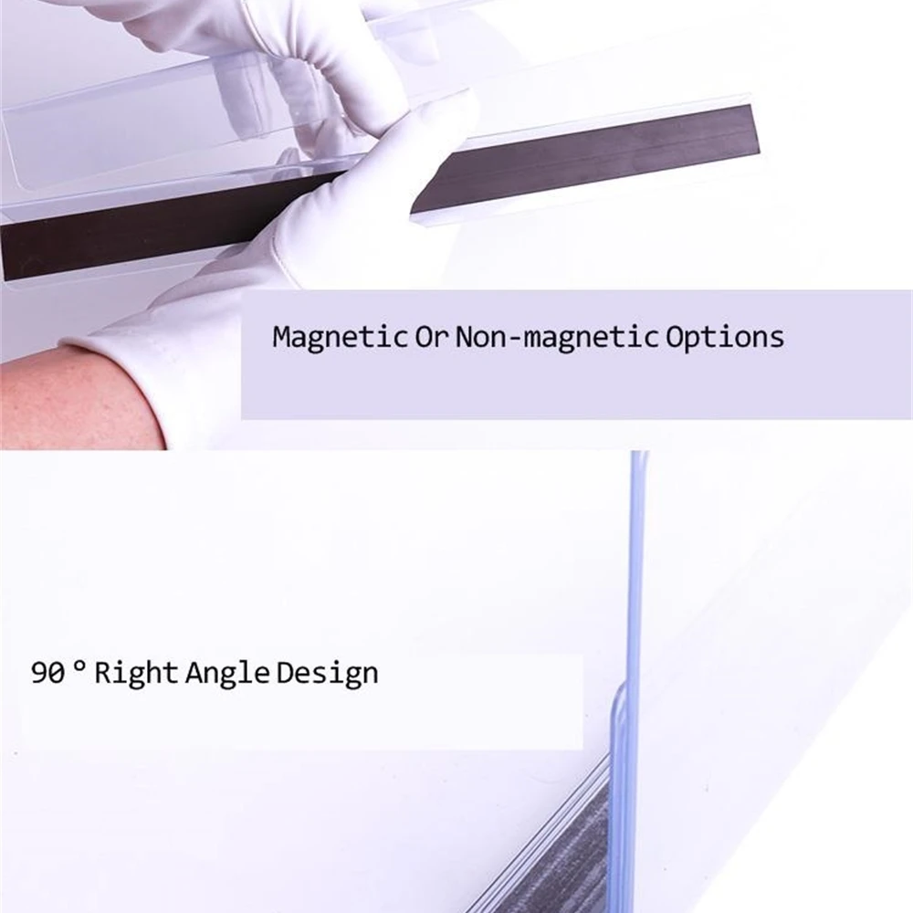 Plastic Pvc Clear Storage Rack Shelf Dividers Side Splitter Holder In Supermarket Retail Stores