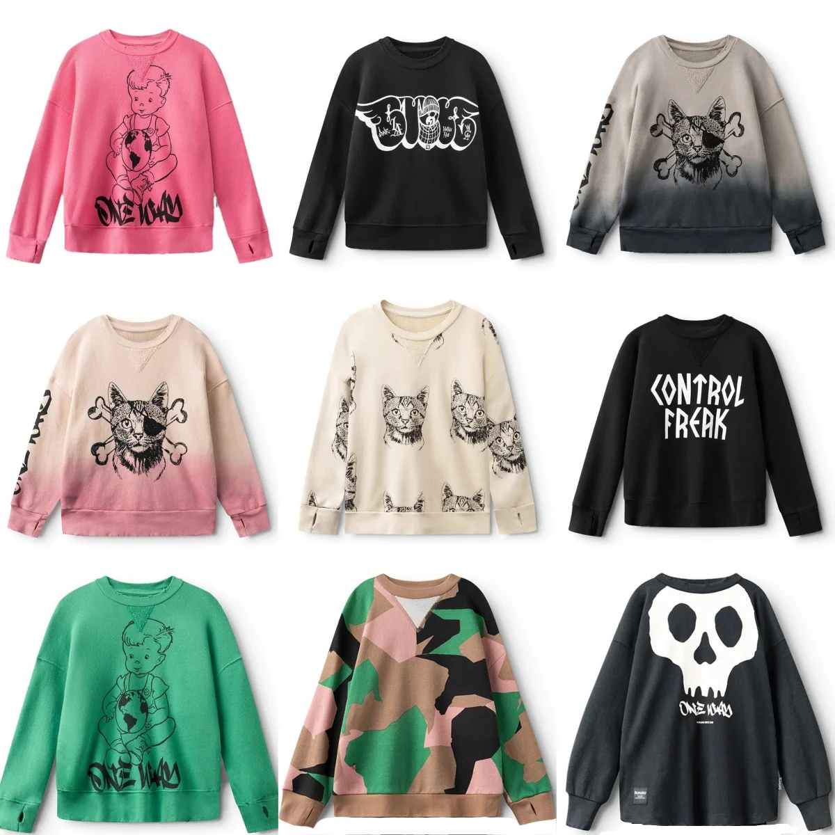 In Stock 25ss Boys and Girls Wear Kittens and Children’s Long Sleeves and Sweatshirts