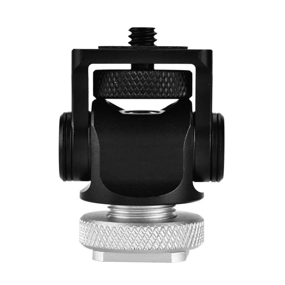 Camera Screen Mount Adapter Portable Aluminum Alloy Hot Shoe Mounts  ﻿