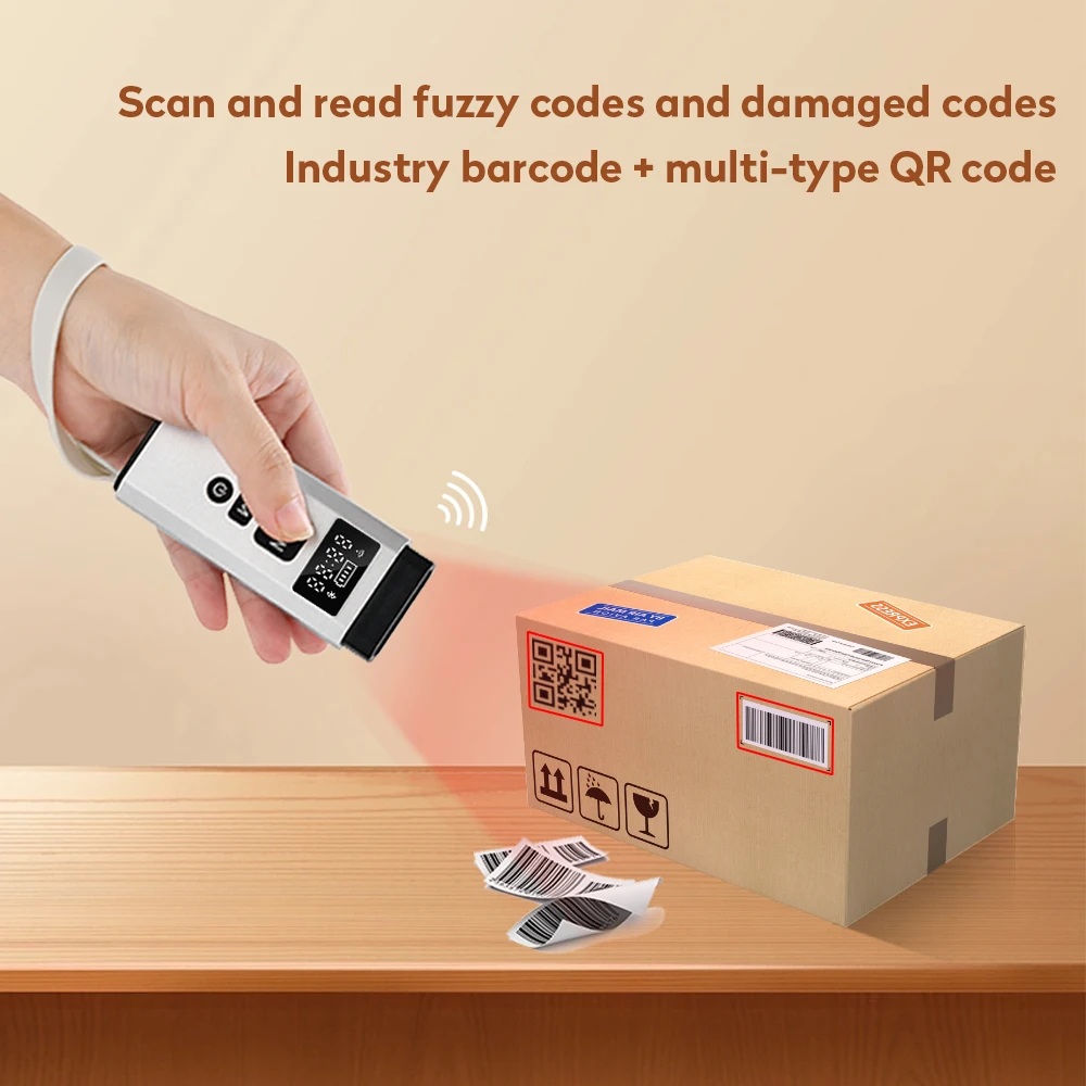 203D Portable Micro Barcode Scanner On-Screen 1D 2D QR With USB Interface Stock Product