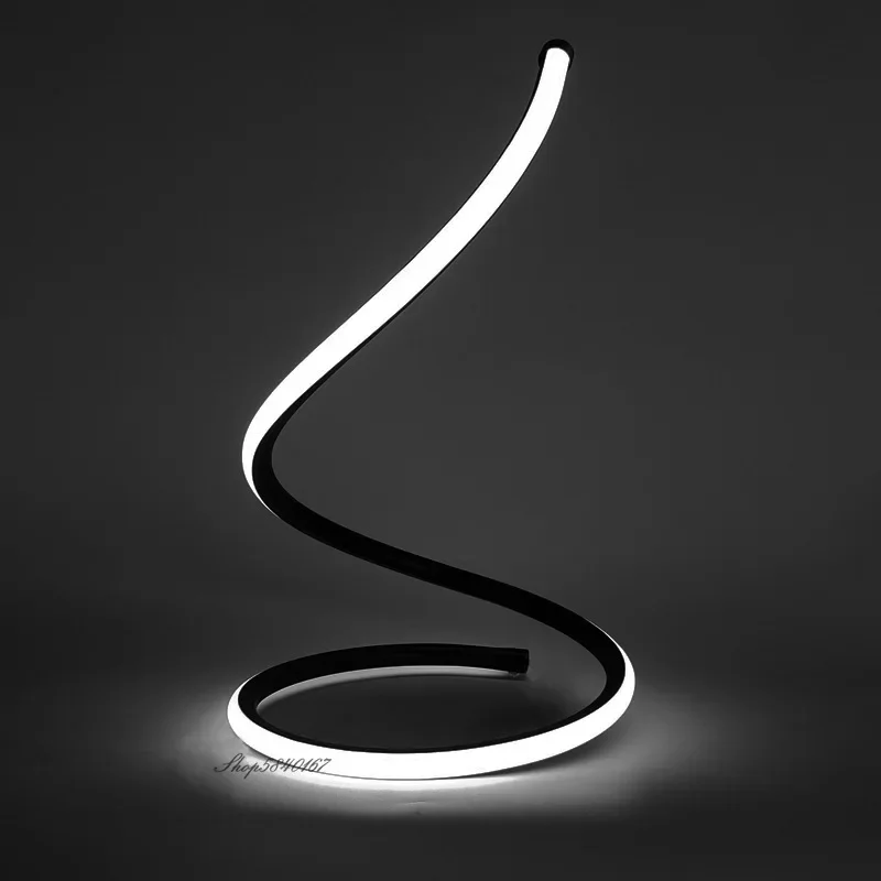 Modern Led Desk Lamp Personality Snake Shade Table Lamp Lights for Living Room Home Decor Bedroom Lights Dimmable Beside Lamp