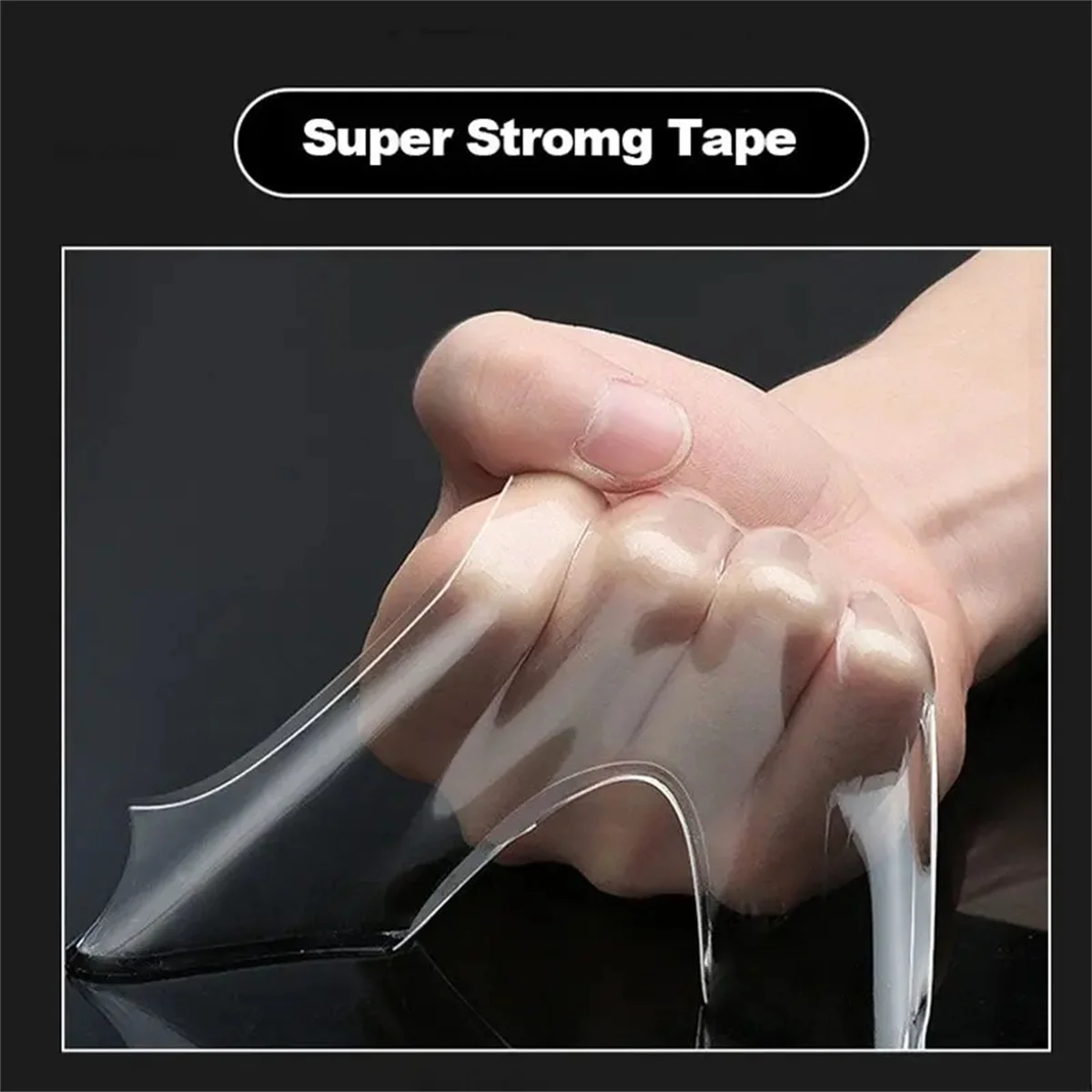 Nano Tape Super Strong Double-Sided Adhesive Tape Transparent Reusable Waterproof Tapes Heat Resistance Bathroom Home Decoration view 4