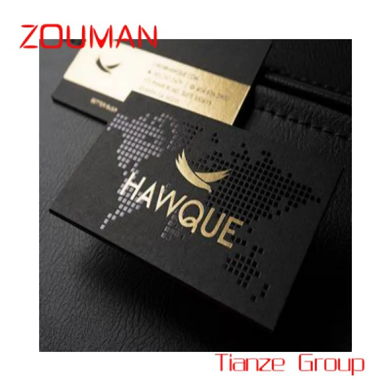 Custom , Custom New Design Luxury business card printing embossed Gold Foil Stamping