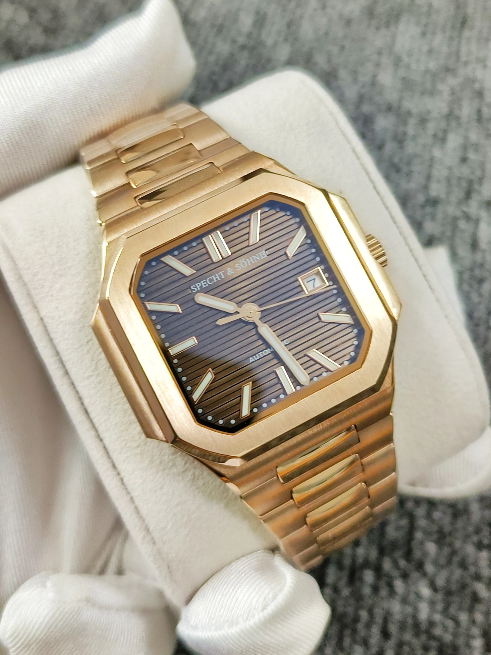 Reloj Mecánico Automático Clásico para Hombre Specht&Söhne 2026, 41 mm, Cristal de Zafiro Luminoso, Resistente al Agua 50 m, Reloj Hombre