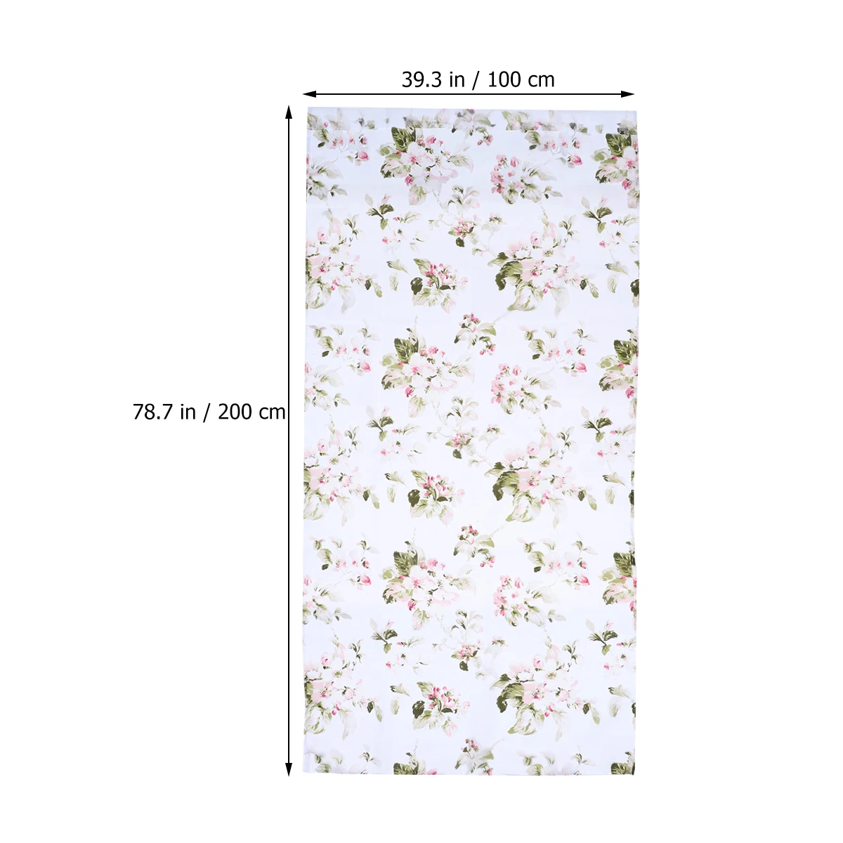 

Pink Floral Sheer Curtains Window Gauze Decorative Valance for Home Office Natural Light Flow Soft Window Drapes