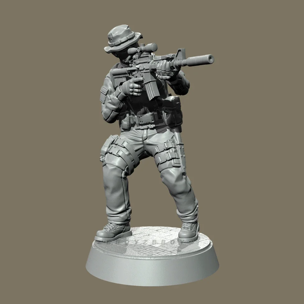

The height of man 38mm50mm Resin Soldier model kits figure colorless and self-assembled （3D Printing ）TD-7343/3D