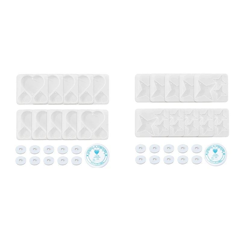 

Epoxy Diy Silicone Mold for Cross Star Love Abrasive Girl Heart Korean Curtain M