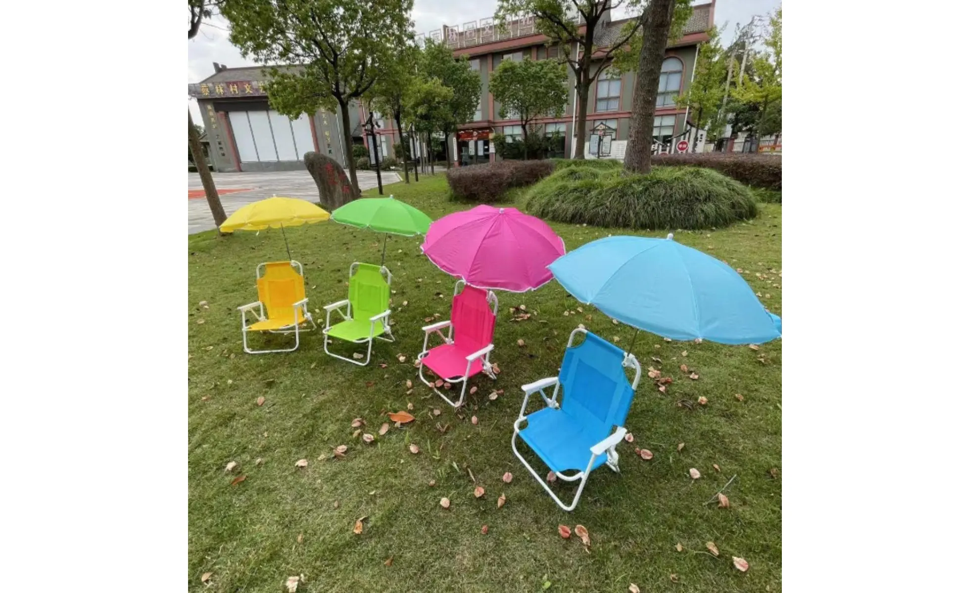 Beach Chair with Umbrella Foldable Kids Beach Chair Sun Protection Lightweight for Party